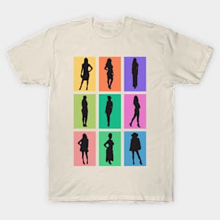 Woman Pop Art Silhouette T-Shirt